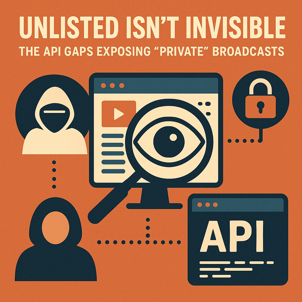 Unlisted Isn’t Invisible The API Gaps Exposing “Private” Broadcasts