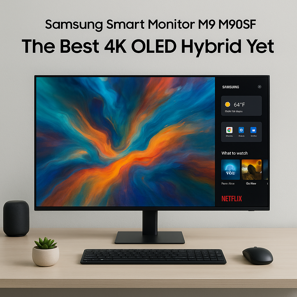 Samsung Smart Monitor M9 M90SF The Best 4K OLED Hybrid Yet